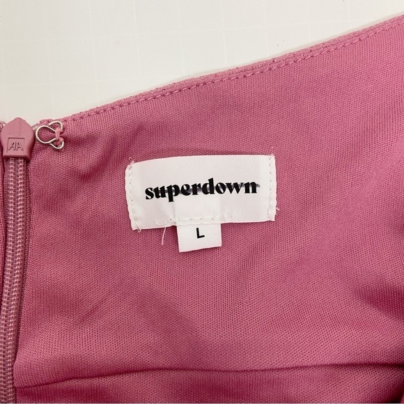 Superdown Bea Halter Maxi Dress in Pink Size L - Picture 5 of 11